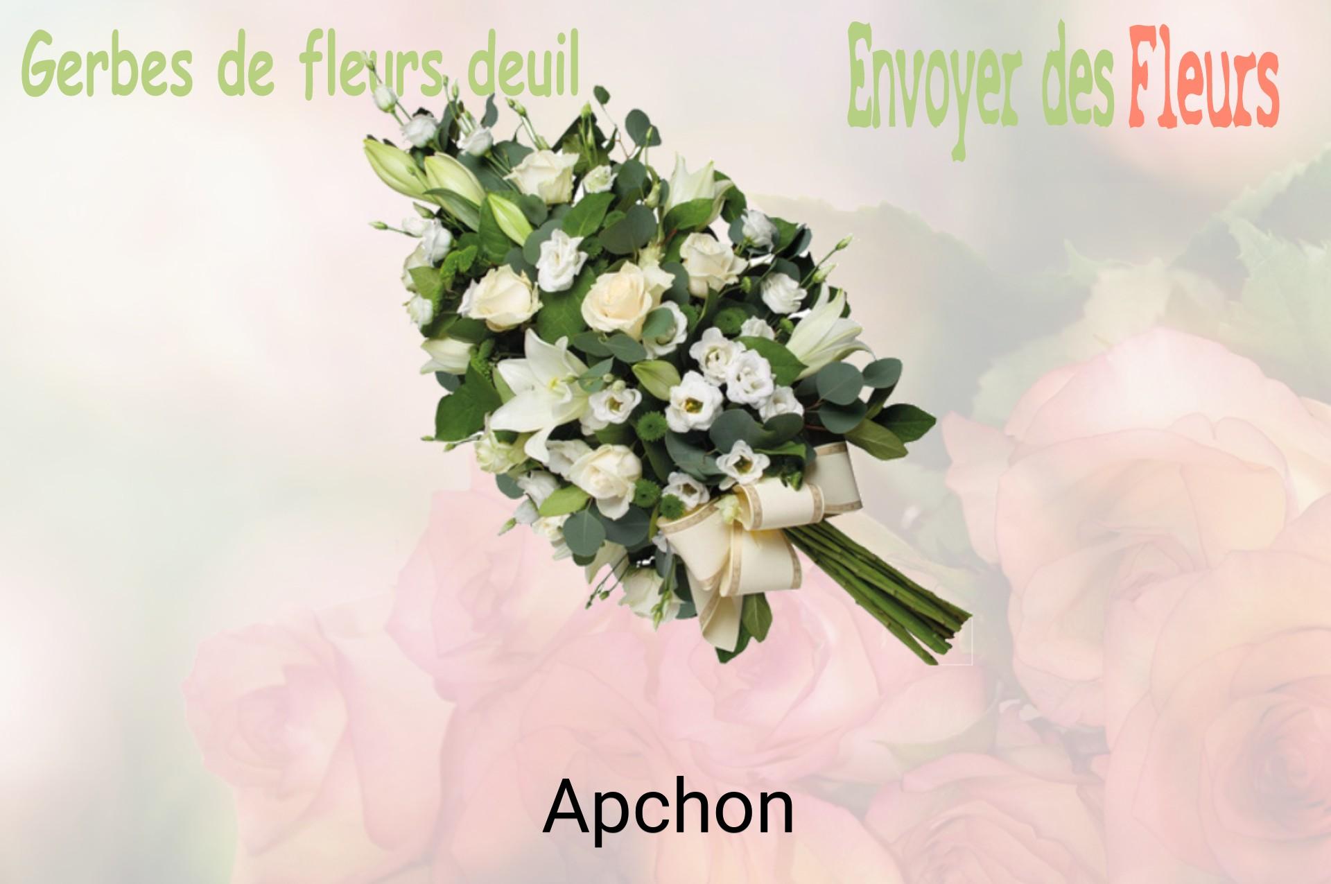Gerbe de fleurs de deuil livrée à Apchon